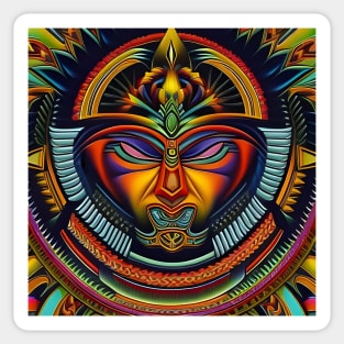 New World Gods (3) - Mesoamerican Inspired Psychedelic Art Sticker